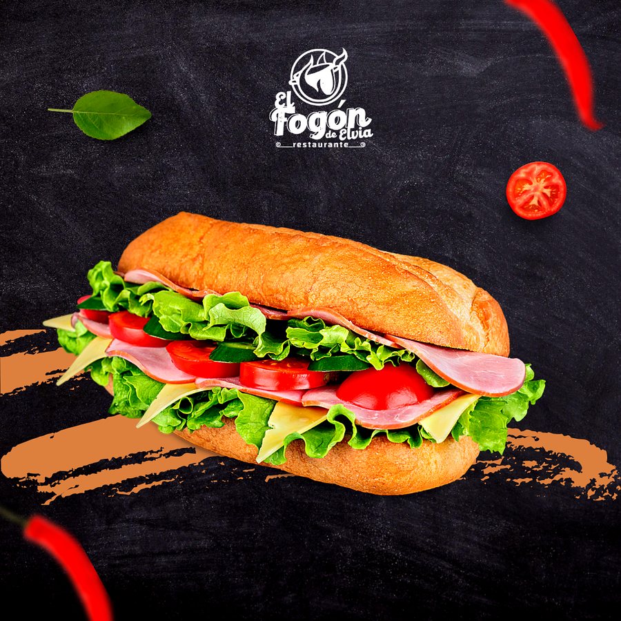 Sándwich de El Fogón de Elvia, uno de los refrigerios empresariales que entregamos en Pasto